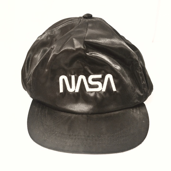 NASA Other - NASA Vintage Adjustable Black Snapback Hat Cap